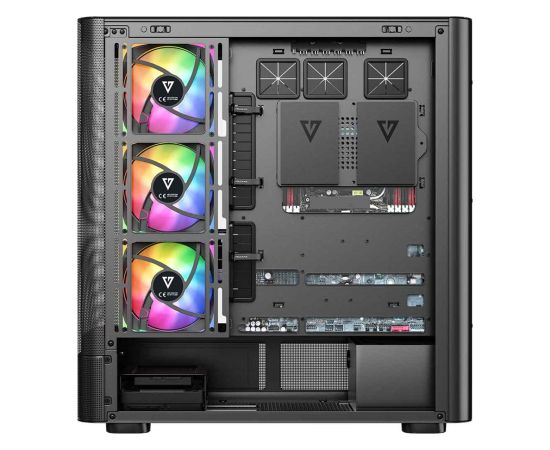 MODECOM Volcano Volcano AQ400 ARGB Midi Black Datoru korpusi