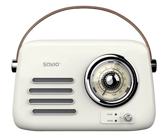SAVIO RS-02 Portable Radio, white Aудио-видео