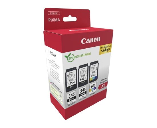 Canon PG-545XL/CL-546XL (8286B013) Ink Cartridge Multipack, BK/CMY Lāzerprinteru izejmateriāli