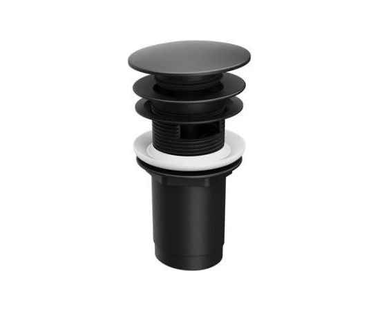 Ravak izplūde ar dekoratīvo vāciņu, melna Sifoni
