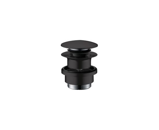 Hansgrohe izlietnes/bidē izplūde push-open, matēta melna Sifoni