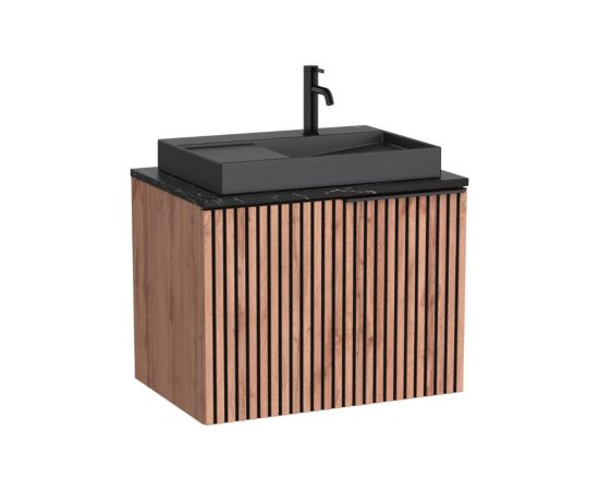 Roca izlietnes un skapīša komplekts Horizon, 719x484 mm, h=560 mm, 1A, melns Izlietnes skapis