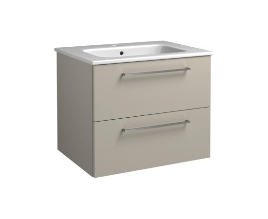 Raguvos Baldai izlietnes un skapīša komplekts Joy, 610x460 mm, h=500 mm, 2A, taupe Izlietnes skapis