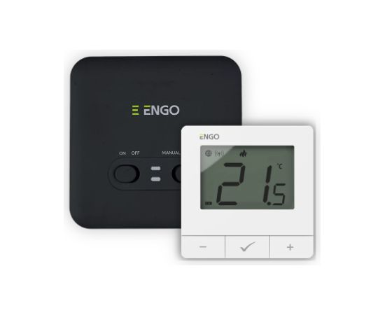 Engo Wi-Fi bezvadu termostats E20i-W, 230V, balts Silto grīdu sistēmas