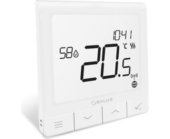 Salus termostats Quantum SQ610 230V, programmējams, balts Silto grīdu sistēmas