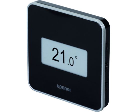 Uponor Smatrix Wave termostats D+RH T-169, melns Silto grīdu sistēmas
