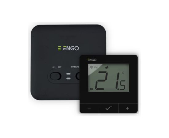 Engo Wi-Fi bezvadu termostats E20i-B, 230V, melns Silto grīdu sistēmas
