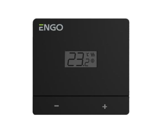 Engo neprogrammējams vadu istabas termostats EASY-230B, 230V, melns Silto grīdu sistēmas