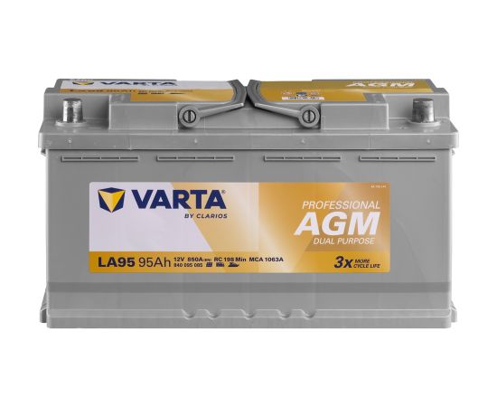 VARTA Professional Dual Purpose  AGM LA95 12V 95Ah 850A (EN), 353x175x190, 0/1 EAN4016987167007 Akumulatori
