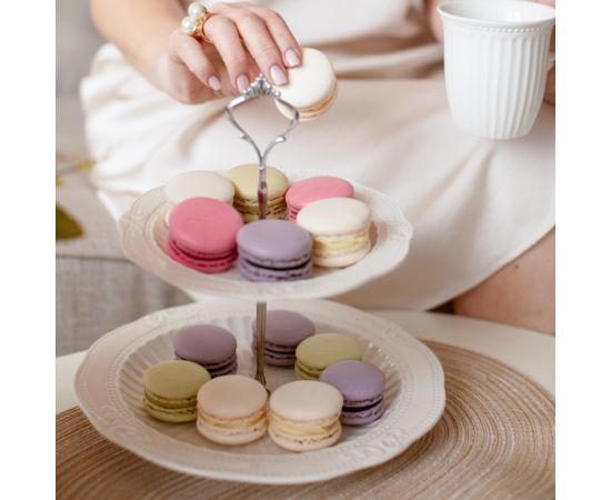 Блюдо 2 яруса SOFIA, D20/26,5см, белый Новости, мебель, дом