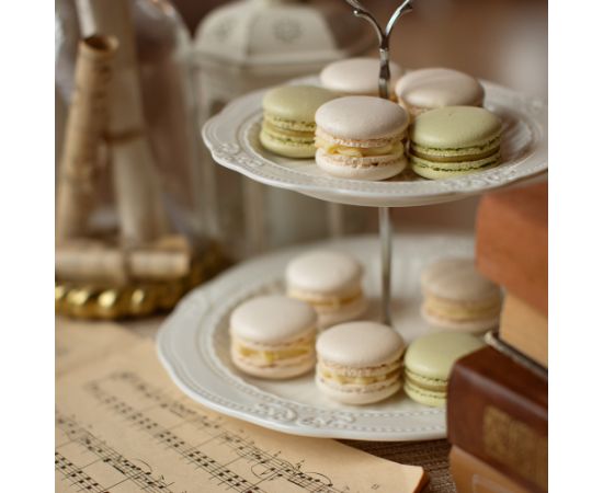 Блюдо 2 яруса SOFIA, D20/26,5см, белый Новости, мебель, дом