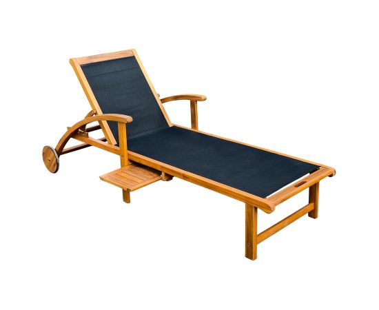 Deck chair FABIOLA black Dārza krēsli