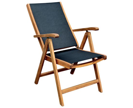 Krēsls FABIOLA melns Dārza galdi