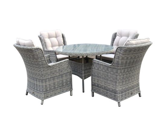 Table TRENTO D110xH73cm, light grey Dārza galdi
