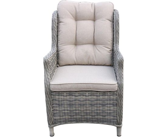 Dārza krēsls TRENTO gaiši pelēks Dārza galdi