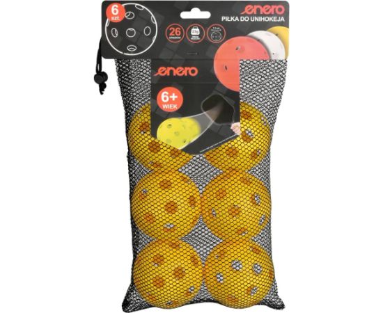 PIŁKA UNIHOC MECZOWA ŻÓŁTA ENERO 6SZT Велосипеды