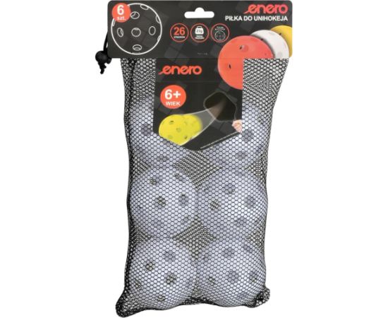 PIŁKA UNIHOC MECZOWA BIAŁA ENERO 6SZT Jaunumi - Sports