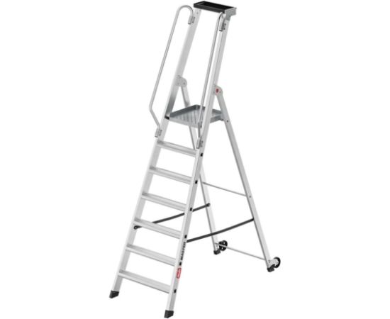 Hailo Мобильная лестничная платформа Master P80 / алюминиевая / 7 ступеней Лестницы / подмости