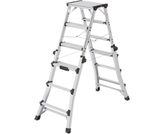 Hailo Телескопическая лестница Master DTL100 / алюминиевая / ступени 2x4 - 2x6 Лестницы / подмости