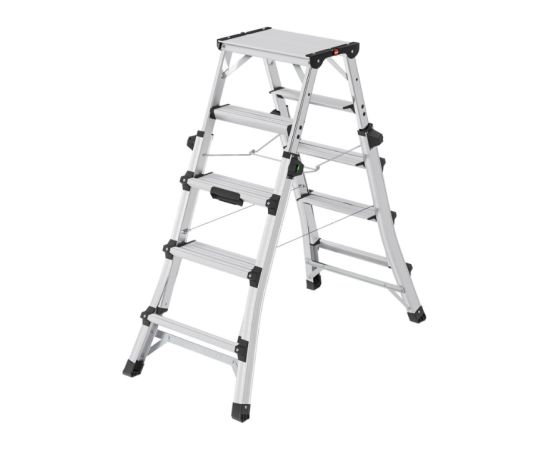 Hailo Телескопическая лестница Master DTL100 / алюминиевая / ступени 2x4 - 2x6 Лестницы / подмости