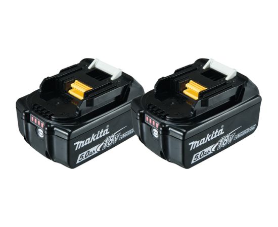 Akumulators Makita Twinpack BL1850B; 18 V; 2x5,0 Ah; Li-ion Akumulatori
