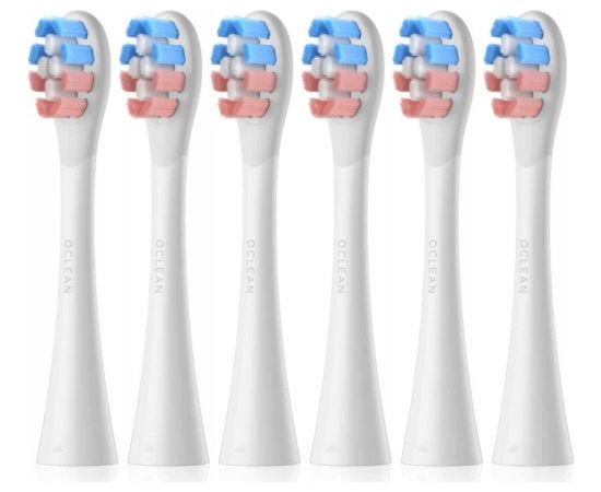 Oclean Delicate Care Brush Head 6 pcs P3K1 W06 White Uzgaļi elektriskajām zobu birstēm