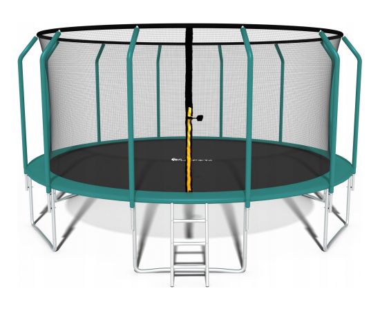 Funfit Trampolina ogrodowa dla dzieci 374cm z siatką zewnętrzną i drabinką Batuti un aksesuāri