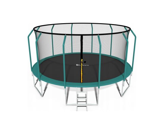 Funfit Trampolina ogrodowa dla dzieci 374cm z siatką zewnętrzną i drabinką Batuti un aksesuāri