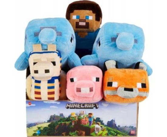 Mattel MINECRAFT PLUSZ PODSTAWOWY 20CM AST HBN39 DISP6 Мягкие игрушки