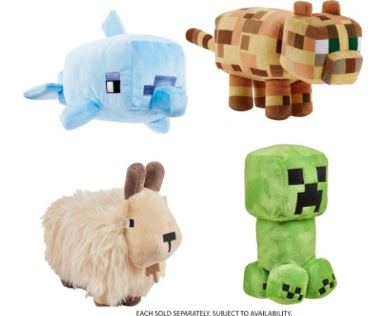 Mattel MINECRAFT PLUSZ PODSTAWOWY 20CM AST HBN39 DISP6 Мягкие игрушки