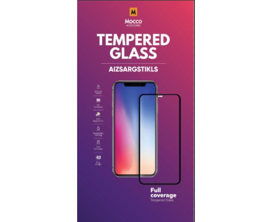 Mocco Full Face / Full Glue Tempered Glass Aizsargstikls Pilnam Ekrānam Samsung Galaxy S24 Ekrānu aizsardzība