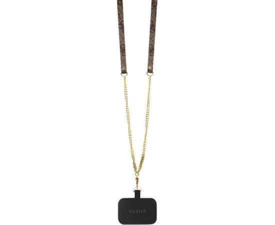 Guess Crossbody 4G Metal Logo Back Case Aizsargapvalks Priekš Apple iPhone 15 Plus Neoriģinālie Maciņi