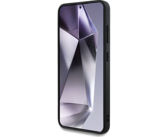 Karl Lagerfeld Leather Monogram Pin Logo Karl Head Aizsargapvalks Priekš Samsung Galaxy S25 Plus Neoriģinālie Maciņi