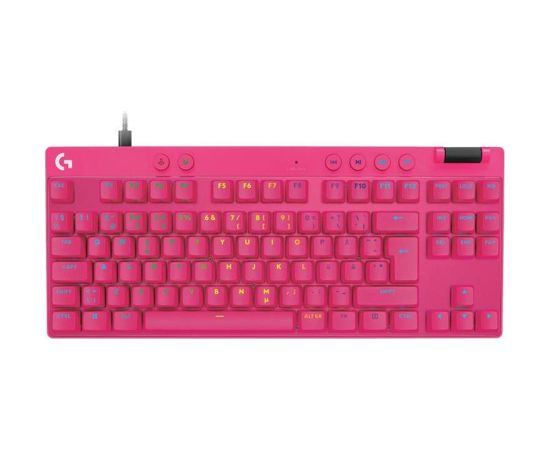 Logitech Pro X TKL Rapid, SWE, pink - Keyboard Klaviatūras