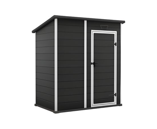 Keter Садовый сарай Essential Shed 6x4 темно-серый/белый Садовые сараи и хранилища