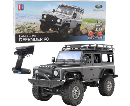 Remote Controlled Off-Road Vehicle RC Land Rover Defender 90 Gray 1:14 Радиоуправляемые Игрушки