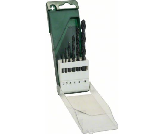 Metāla urbju komplekts Bosch HSS-G; 2-8 mm; 6 gab. Аксессуары для дрелей