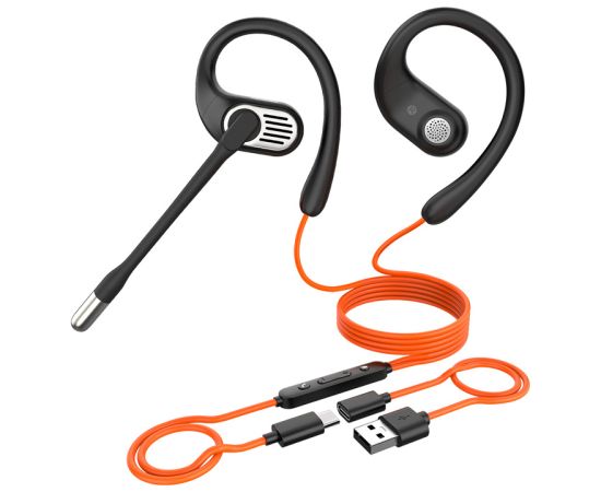 Oneodio OpenRock Link 10 wired in-ear headphones (black) Aудио-видео