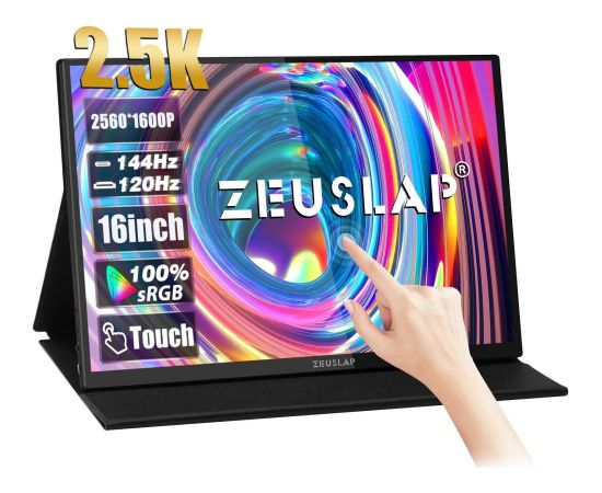 ZEUSLAP P16KT - 144Hz | 2.5K | IPS | 16" portable monitor LED / LCD мониторы