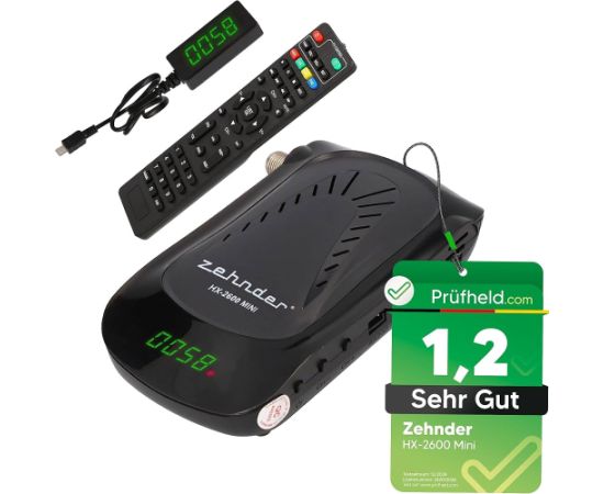 Zehnder DVB-S2 HX-2600 mini Satelīttelevīzijas un TV uztvērēji