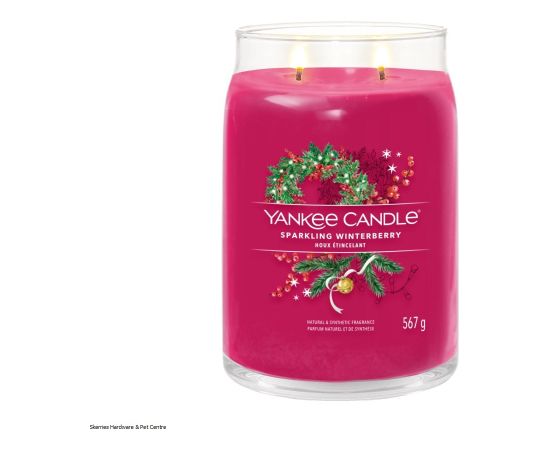 Yankee Candle Signature Sparkling Winterberry 567g Telpu aromāti