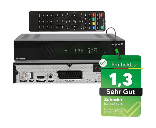 Zehnder DVB-S2 HX-2300-VFD Satelīttelevīzijas un TV uztvērēji