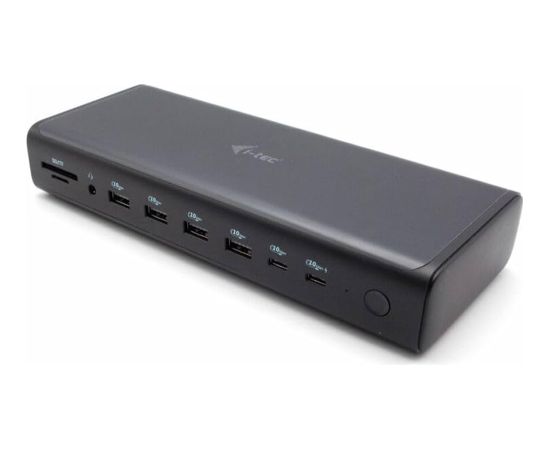 i-tec Universal 6x 4K/60Hz Display Docking Station 2xDP 2xHDMI 2xVideo USB-C LAN 2,5Gbps  8x USB Power Delivery 140W Usb HUB