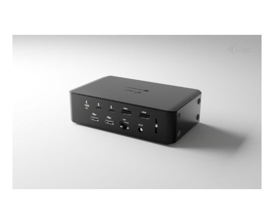 i-tec Thunderbolt 5 Quattro Display Dock 2x HDMI 2x TB5 (do 120Gbps, 30W) 5x USB (10Gbps, BC 1.2) 2.5 GLAN AUDIO Power Delivery 140W Usb HUB