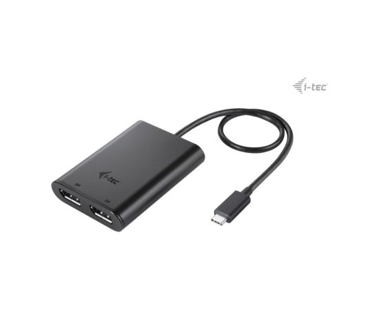 i-tec USB-C Dual 4K/60Hz (single 8K/30Hz) DP Video Adapter  Кабель HDMI