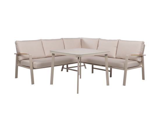 Garden furniture set UPLAND table and corner sofa, beige Новинки Для дома и сада 