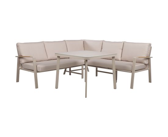 Garden furniture set UPLAND table and corner sofa, beige Новинки Для дома и сада 