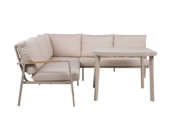 Garden furniture set UPLAND table and corner sofa, beige Новинки Для дома и сада 