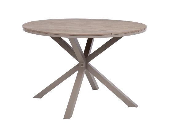 Table PORTO D111,5xH73cm, beige/grey Dārza galdi