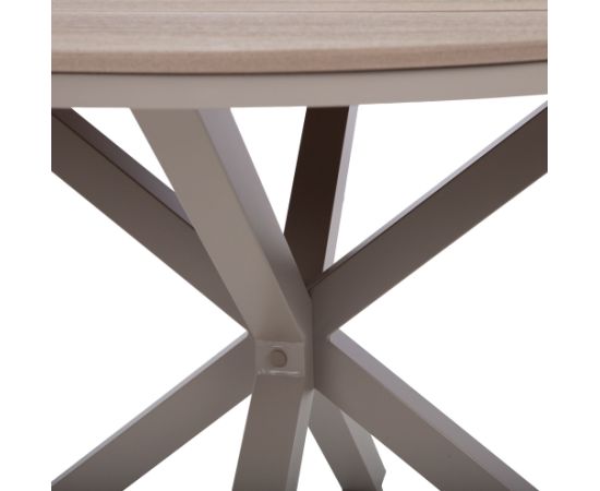 Table PORTO D111,5xH73cm, beige/grey Dārza galdi
